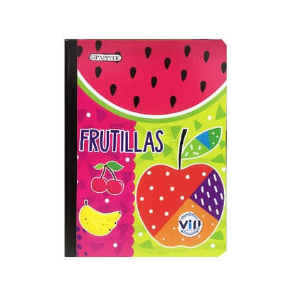 Cuaderno cosido grande de 50 hojas cuadriculado 23CM X 18 #NIÑAPAPPYER