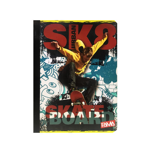 Cuaderno cosido grande de 100 hojas cuadriculado 23CM X 18 #NIÑOFAMA