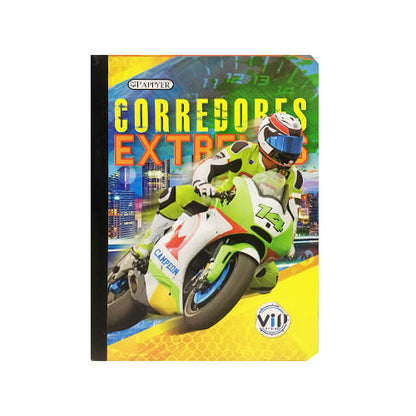 Cuaderno cosido grande de 100 hojas cuadriculado 23CM X 18 #NIÑOPAPPYER