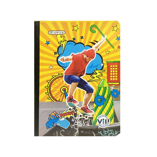 Cuaderno cosido grande de 50 hojas cuadriculado 23CM X 18 #NIÑOPAPPYER