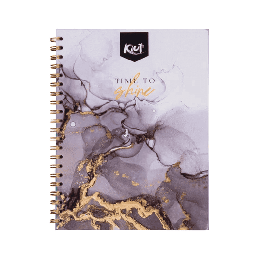 Cuaderno doble O  Platino grande KIUT DE 100 HOJAS rayado durabook platino #1