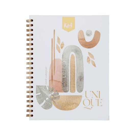 Cuaderno doble O  Platino grande KIUT DE 100 HOJAS rayado durabook platino #5
