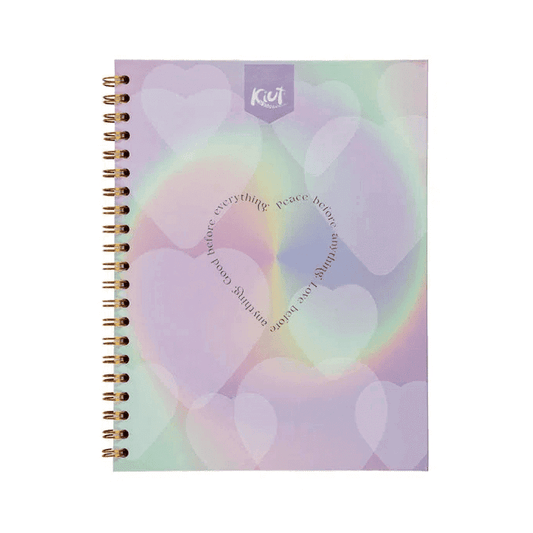 Cuaderno doble O  Platino grande KIUT DE 100 HOJAS rayado durabook platino #7