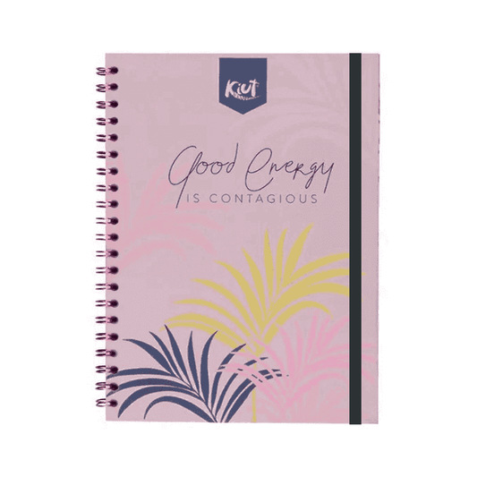 Cuaderno doble O Platino grande KIUT DE 100 HOJAS rayado platino multimateria #7