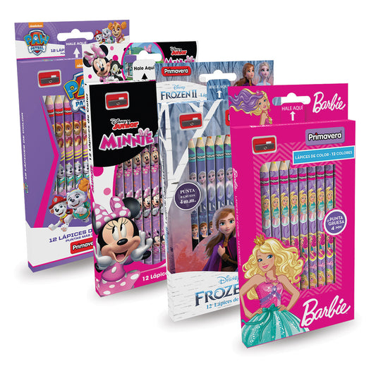 Colores JUMBO PRIMAVERA x12 Colores Diseño para niñas