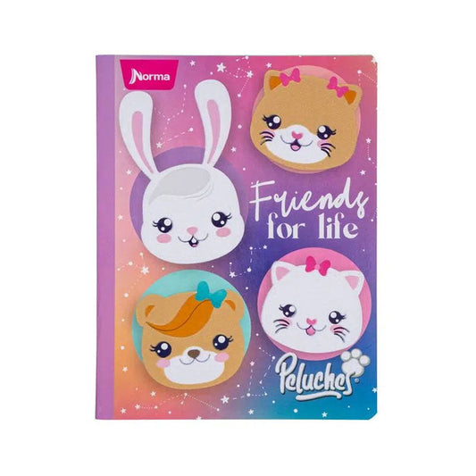 Cuaderno cosido PELUCHES FANTASY norma DE 100 HOJAS #6