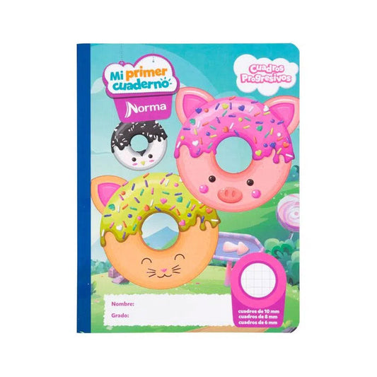 Cuaderno cosido MI PRIMER CUADERNO Norma DE 100 HOJAS Pre-cuadritos #1